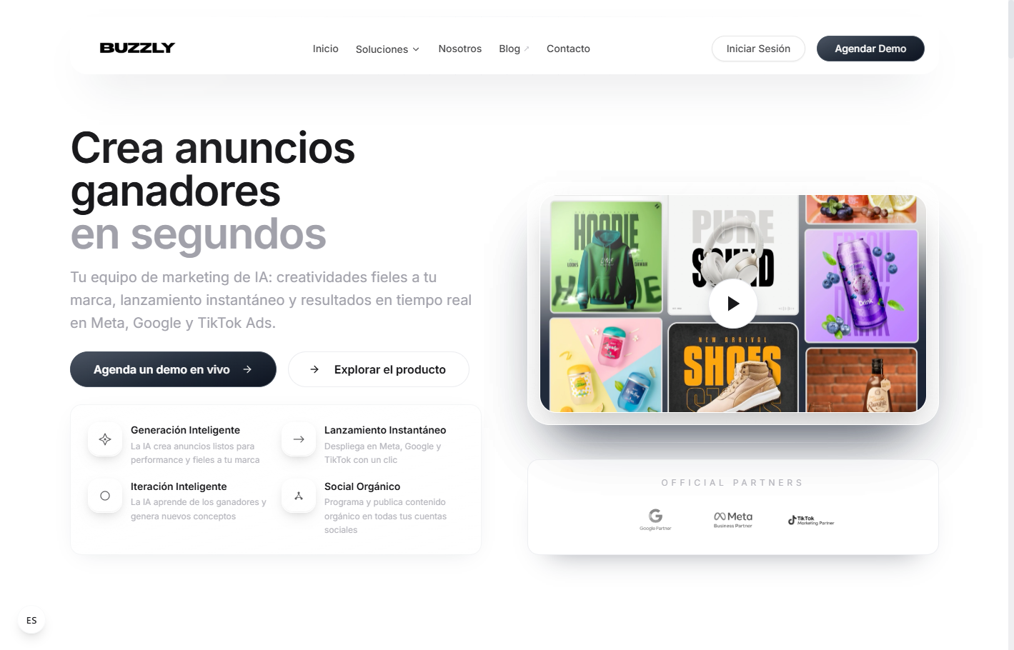 Buzzly AI - Plataforma de marketing con inteligencia artificial